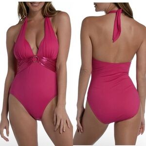Mynah Magenta One Piece Swimsuit Barbiecore Pink Small Bathingsuit Bathing Suit